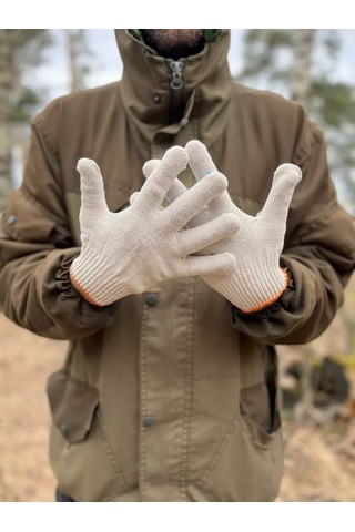 Bogatyr'percatka Çalışma Eldivenleri Pamuklu İnşaat Ve Ev İşleri İçin Pvc Kaplı 30 Çift 182668983