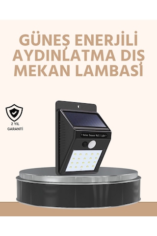 Enerji Tasarruflu Ve Otomatik Sensörlü Led Güneş Işığı Dış Meka
