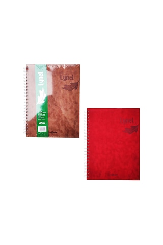 Le Color Lynel Renkli Sert Kapak Spiral Kareli Defter - 2 Adet