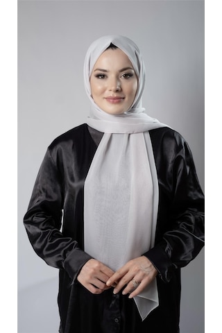 Hürrem Bone Açık Vizon Düz Klasik Şal Şifon Kumaş Janjan Abiye 202108 56 Açık Vizon