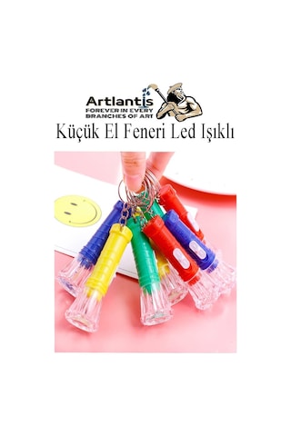 Küçük El Feneri Led Işıklı 10 Adet Anahtarlıklı Mini El Feneri İlk Yardım Feneri Deprem Feneri Karne Hediyesi