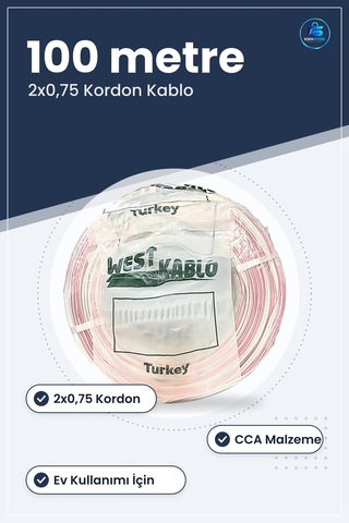 Elektrik Tesisat Kablosu Kordon Cca Kablo 100 Metre Makara Ev Kul