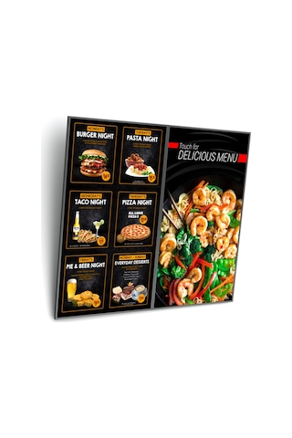Cletech 2x1 LCD Monitör / TV / Menuboard Duvar Askı Aparatı (43'' - 55'' Arası)