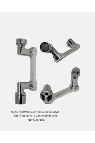 Northcity Dönebilir Musluk Başlığı - 1080 Dönebilen, 2 Modlu Su Akışı Ve Su Tasarruflu Filtre