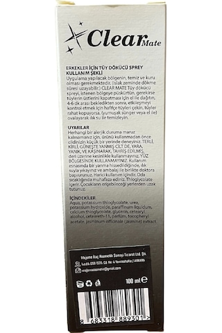 Tüy Dökücü Erkekler İçin Krem Man 100 Ml, 3adet