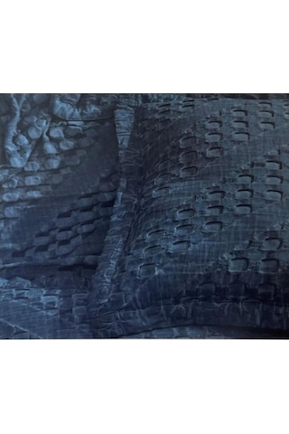 Şaheser Jakarlı Yatak Örtüsü Çift Kişilik Enza Denim Diğer