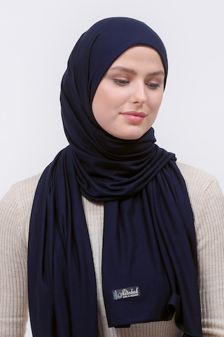 Altobeh Tesettür Kadın Penye Şal Düz Hijab - Lacivert