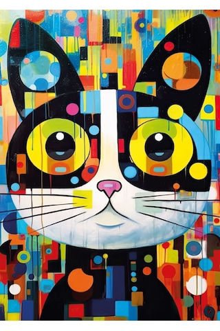 Ks Games 300 Parçalı Abstract Cat - Soyut Kedi Puzzle - Philip Trully - 19262