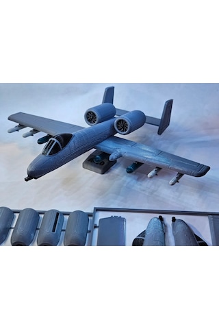 A10 Warthog Uçak Maket Kiti Kurulabilir Jet Uçağı Oyuncak Seti