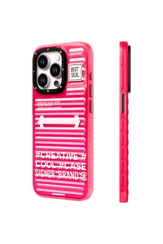 Apple Uyumlu iPhone 15 Pro Kılıf Youngkit Luggage Firefly Serisi Kapak Mavi Mavi