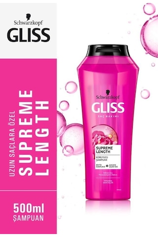 Gliss Supreme Length Uzun Saçlara Özel Şampuan 500 ml ve 400 ml