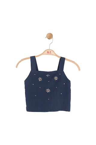Kız Çocuk Cashmere Crop Nk-31350 Lacivert