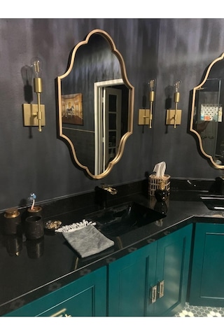 60x90 Duvar Dekor Aynası/duvar Aynası/konsol Aynası/estetik Ayna Gold Diğer