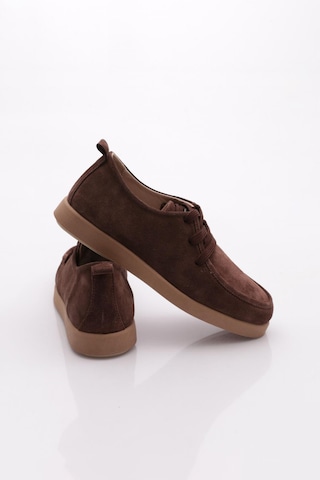 Dgn 805 Kadin Oxford Ayakkabi Kahve Süet
