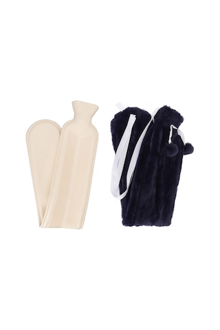 Kış İçin Şeritli 2000ml Sıcak Su Torbası Boyun Omuz Isıtıcısı Yumuşak Tüylü Kılıflı Diğer