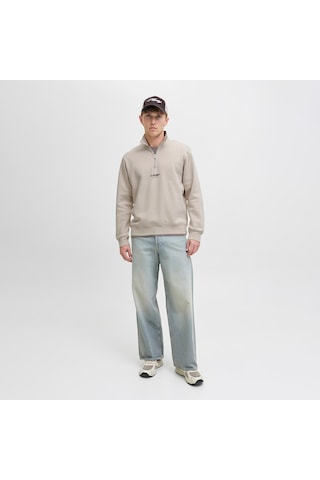 Jack & Jones Soho Erkek Krem Sweatshirt 12278793-mbm Krem
