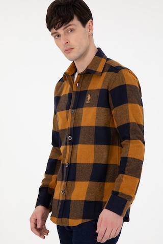 U.s. Polo Assn. Erkek Lacivert Gömlek Desenli 50297504-vr033 Lacivert