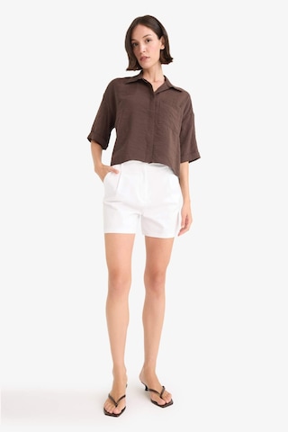 Defacto Loose Fit Modal Kısa Kollu Gömlek F9331ax25aubn192 Kahve