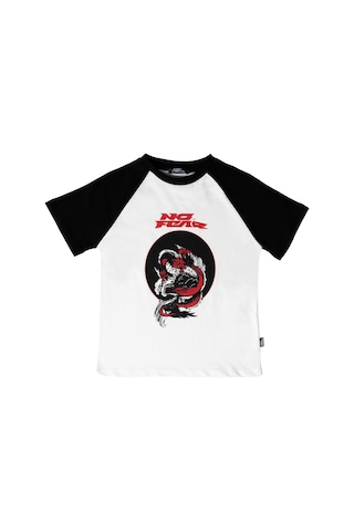 No Fear Erkek Çocuk Tshirt Nfr-b500353 Siyah - Beyaz