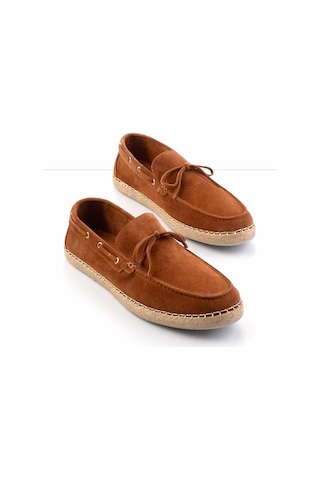 Bambi Taba Leather Erkek Espadril E01395409702 Taba