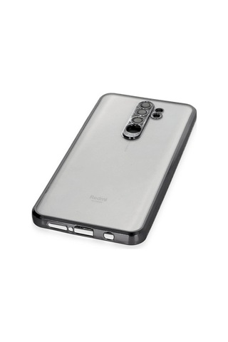 Newface Xiaomi Redmi Note 8 Pro Kılıf Razer Lensli Silikon Semeglbl - 64 - Siyah Sıyah