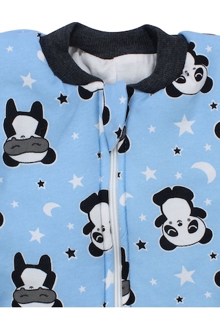 Bebegen Erkek Çocuk Mavi Panda Yıldız Desenli Uyku Tulumu 2.5 Tog Çok Renkli