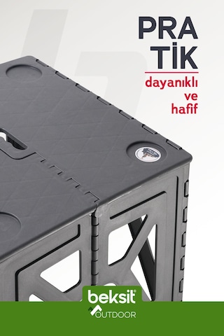 Beksit Outdoor Herkül D Katlanır Masa (Antrasit)