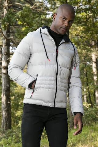 Buratti Kapüşonlu Cepli Slim Fit Şişme Erkek Mont 6490001 Taş