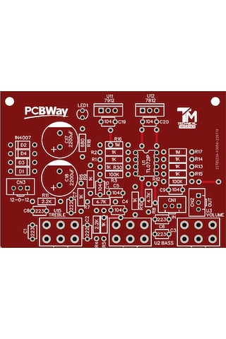 Ton Kontrol Devresi Çift Bant Stereo - Ne5532-Tl072 - 4558D