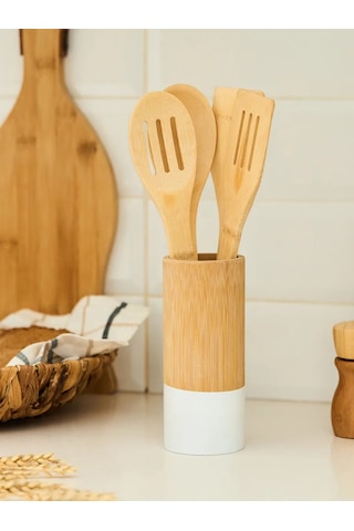 Topichome Bambudan Yapılmış Mutfak Aksesuarları Seti 244635525 Aromatik