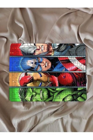 Çocuk Puzzle Ahşap Marvel 2 108 Parça Mobilya
