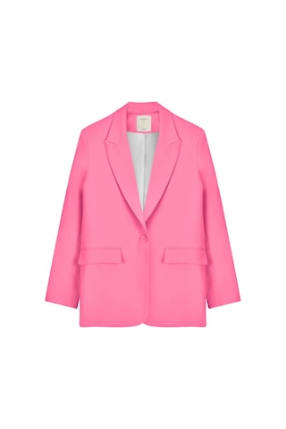 Quzu Oversize Pembe Kadın Blazer Ceket 50873