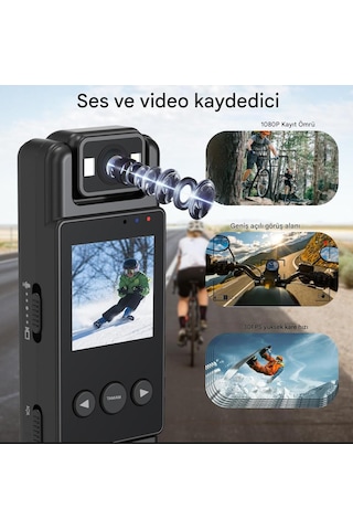 Qasul Mini Kamera Hd 1080p Taşınabilir Dijital Video Aksiyon Kamera
