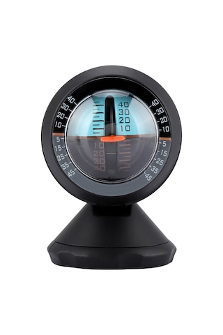 Hangfox Araba Eğim Ölçer Siyah - Hassas Eğim Ve Mevki Ölçümü, 360 Döner Görünüm Açısı, Kolay Kurulum, Dayanıklı Plastik - Araçlar İçin Güvenlik Gereci