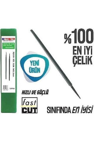 Bay - Tec Yassı Eğe Orta Diş 6 Mm 1 Adet