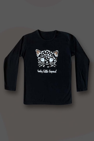 Genel Pamuklu İnterlok Kadın Pijama Takımı Siyah