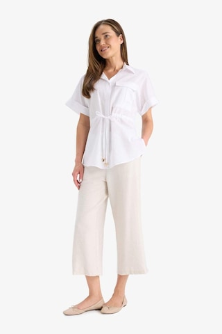 Defacto Crop Fit Kemerli Kapri Pantolon F3421ax25hser37 Ekru