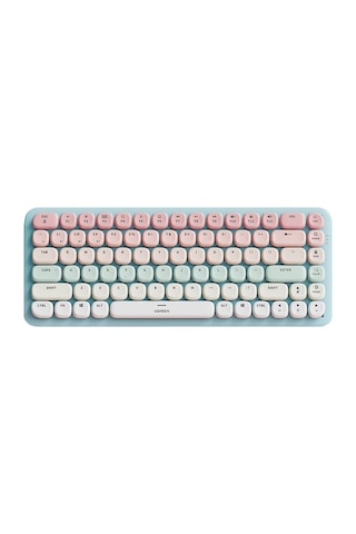 Fun+ Brown Switch Bluetooth Kablosuz İngilizce Mekanik Q Klavye Rainbow