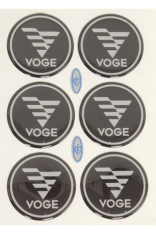 Voge Metalize Koruma Takozu Damla Etiket Sticker Çap Ø39.00mm
