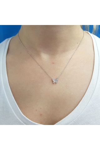 Lova Pırlanta Kelebek Kolye - 2040144