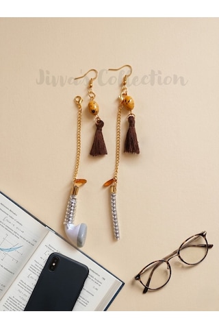 Bluetooth Kulaklık Kayıp Önleyici.kulaklık Tutucu Küpe.püsküllü Küpe Ve Çıkarılabilir Kulak Tutucu. Sarı