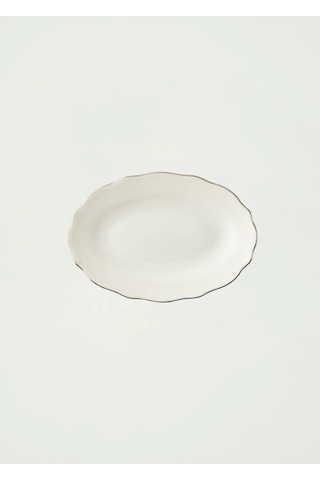 Bella Maison Victoria Porselen Sunum Tabağı Silver 20 Cm Silver 1
