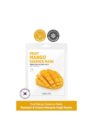 Lebelage Mango Nemlendirici Kağıt Maske Lebelage Fruit Mango Mask