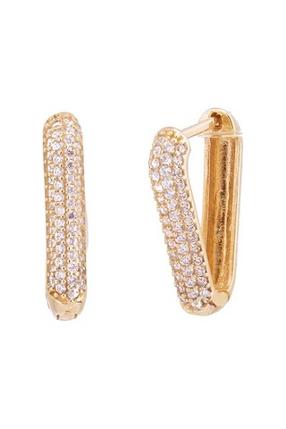 Masaliko Aynoi Gümüş Küpe - 925 Ayar Gümüş, Tek Günlük Küpe Altın