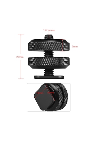 Dofolink 2 Adet 1/4"-20 Vida Soğuk Ayak Üstü Tabanı