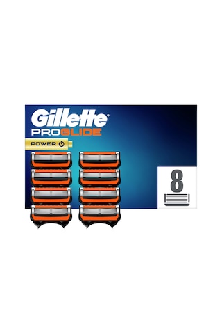 Gillette Fusion Proglide Power Yedek Başlık 8'li