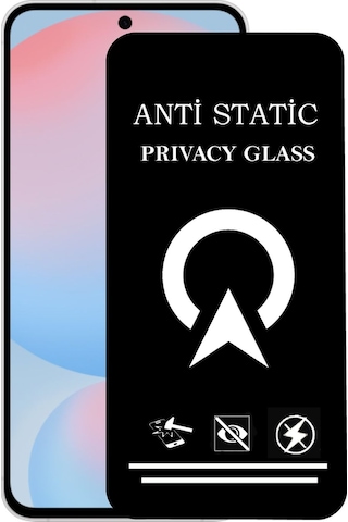 Samsung Galaxy Uyumlu S24 Fe Tam Kaplayan Anti Statik Görünmez Safir Ekran Koruyucu Hayalet Cam