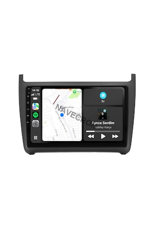 Volkswagen Polo 2011-17 9" Uyumlu Androıd Multimedya Gerçek 2/32 Kablosuz Carplay Geri Görüş Kameralı 9"