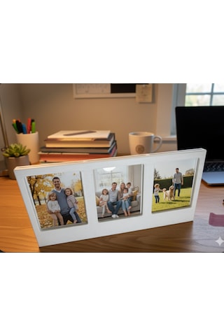 Brd İnstax 3'lü Fotoğraf Çerçevesi Beyaz Beyaz