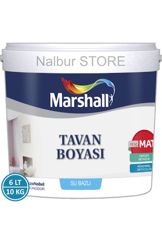 Marshall Tavan Boyası 6Lt=10KG-Mükemmel Beyazlık-Ekstra Örtücülük N11.151